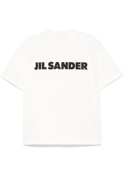 White logo-detail T-shirt Jil sander - women